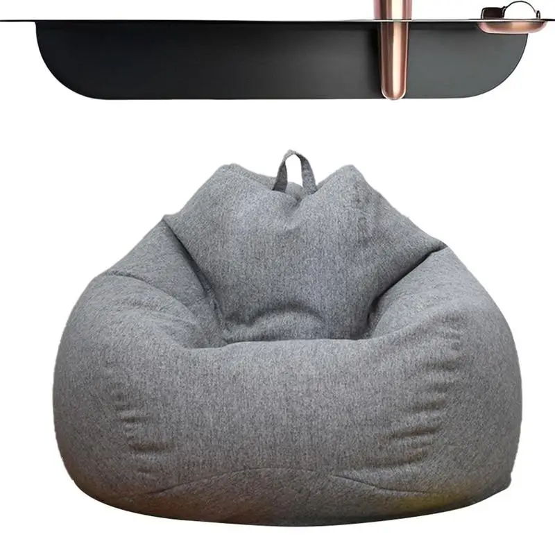 Soft Bean Bag Cover Lazy Sofa Cover Chairs Without Filler Washable Bean Bag Seat Cover Outdoor Pouf Chair Couch Covers