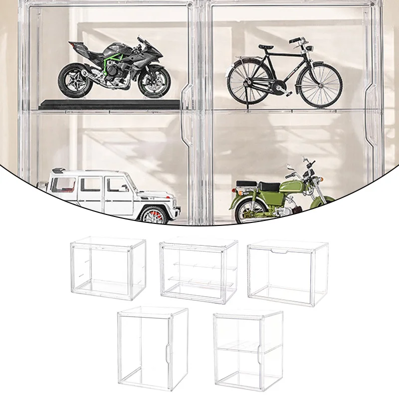 

Big Three Layer Acrylic Display Rack Transparent Ladder Handmade Anime Car Model Blind Box Storage Box Jewelry Sorting Box