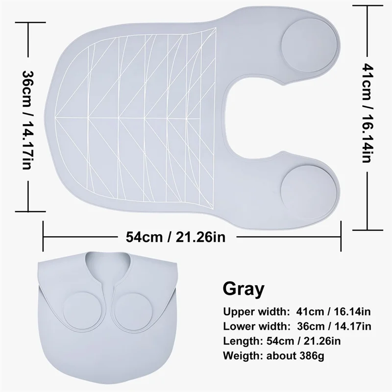 شريط مقاوم للماء لقص الشعر كيب 1 قطعة طوق قطع السيليكون صالون تصفيف الشعر وسادة قص الشعر