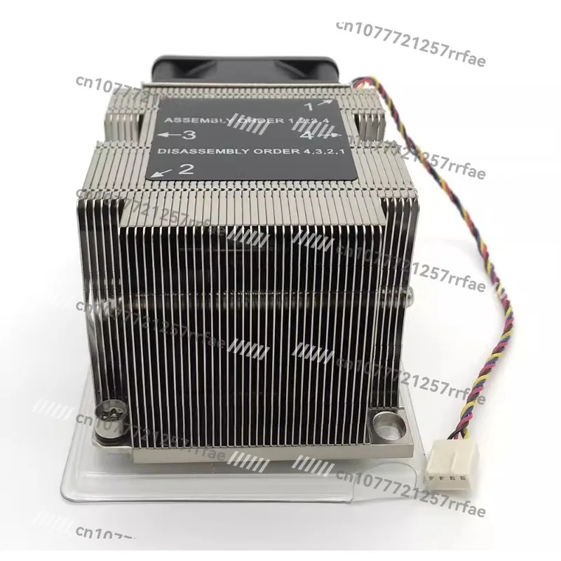 LGA3647 main board 2U heat pipe rectangular server radiator double ball temperature control fan