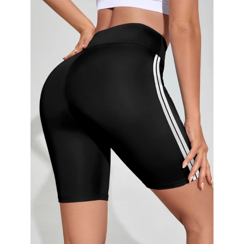 Ladies Shorts Simple Shaping Hip Lifting Solid Colour Five Points Pants Fashion Sports Style Women's Shorts