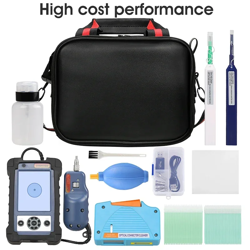 Fiber Optic Cleaning Kit with Inspection Video Microscope Inspection Probe 1.25/2.5 Mm Cleaner Pen Cleaner Box