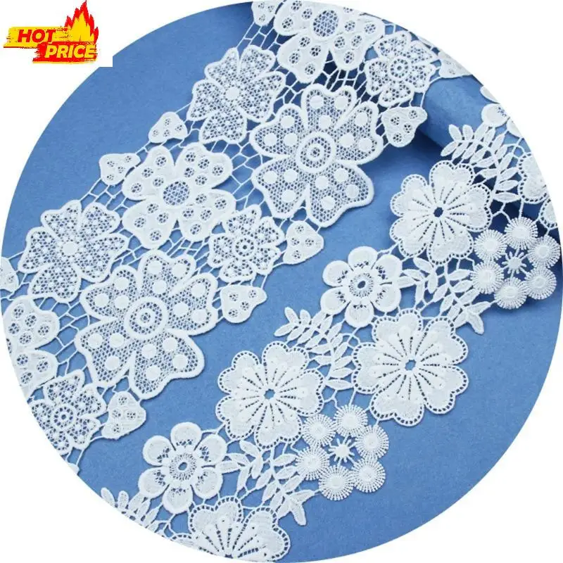 

Lace Ribbon Home Furnishing(10 yards) White Lace Ribbon Wedding Decoration Lovely Gift Packing Polyester Material White