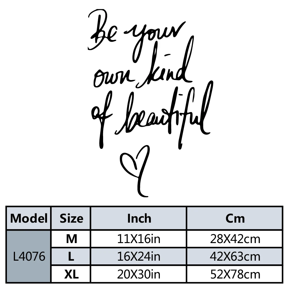 Be Your Own Kind Of Beautiful Wall Sticker Home Decoration Accessories For Hallway Mural