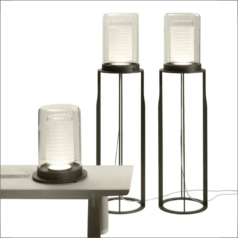 Italian Modern Chinese Classical Living Room Candle Table Lamp Model House Villa Sales Tribal Floor Lamp Standing Light Decor