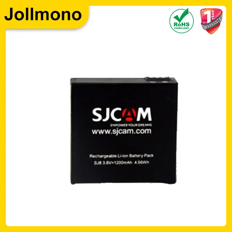 1200mAh   SJCAM SJ8 3.8V Rechargeable Camera Battery for SJ8 Pro/SJ8 Plus/SJ8 Air SJCAM Action Camera Accessories