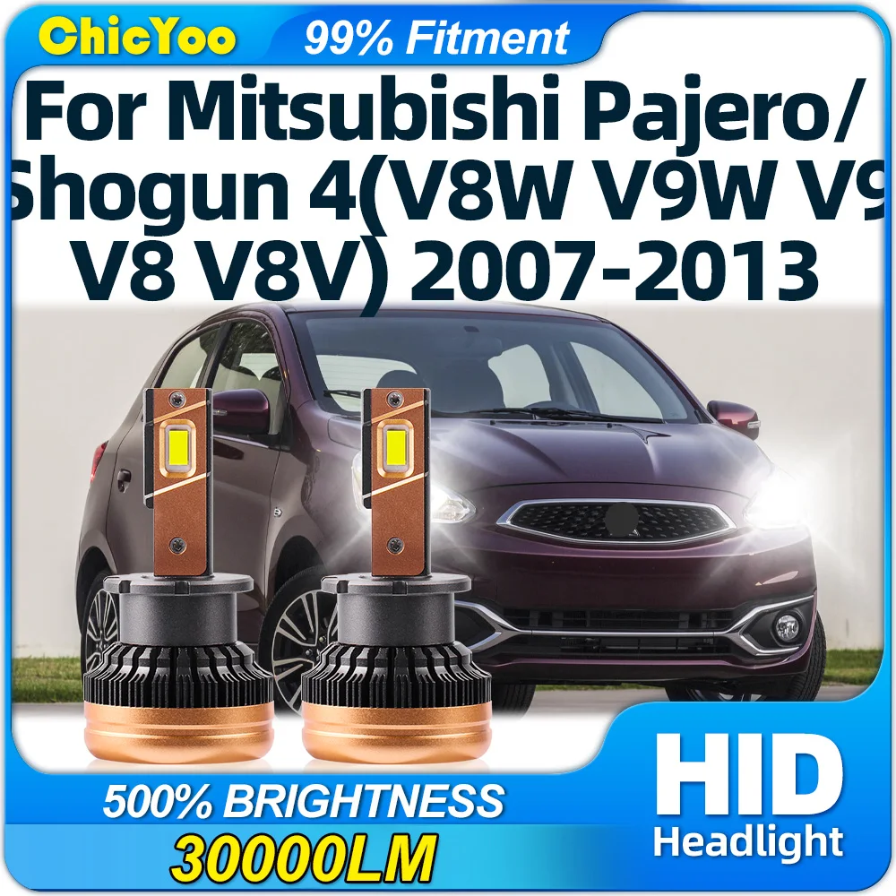 

LED Headlight Bulbs 120W Canbus No Error HID Xenon Headlamps 12V For MITSUBISHI PAJERO/SHOGUN 4(V8W V9W V9 V8 V8V) 2007-2013