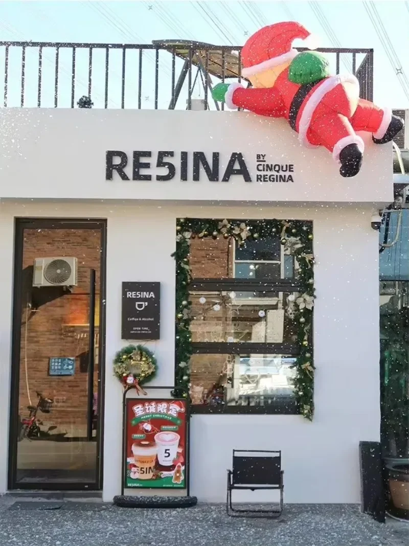 

wholesale premium outdoor inflatable decorative climbing wall Christmas Santa Clausfactory outlet