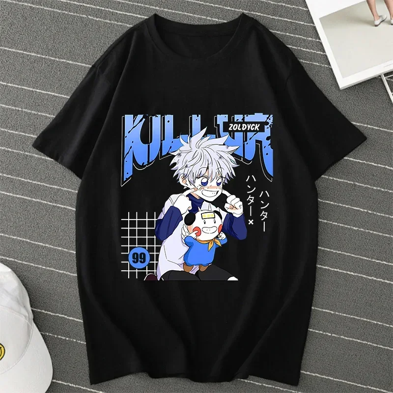 

Hunter X Killua Zoldyck T-Shirt for Men and Women, Cotton Tops, Casual Streetwear, Plus Size, Summer Clothing