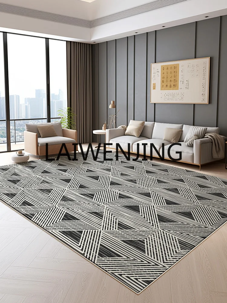 Simple Gray Living Room High-Grade Light Luxury Room Bed Foot Mat All-Match Neutral Color Table Carpet Thickened Easy to Care
