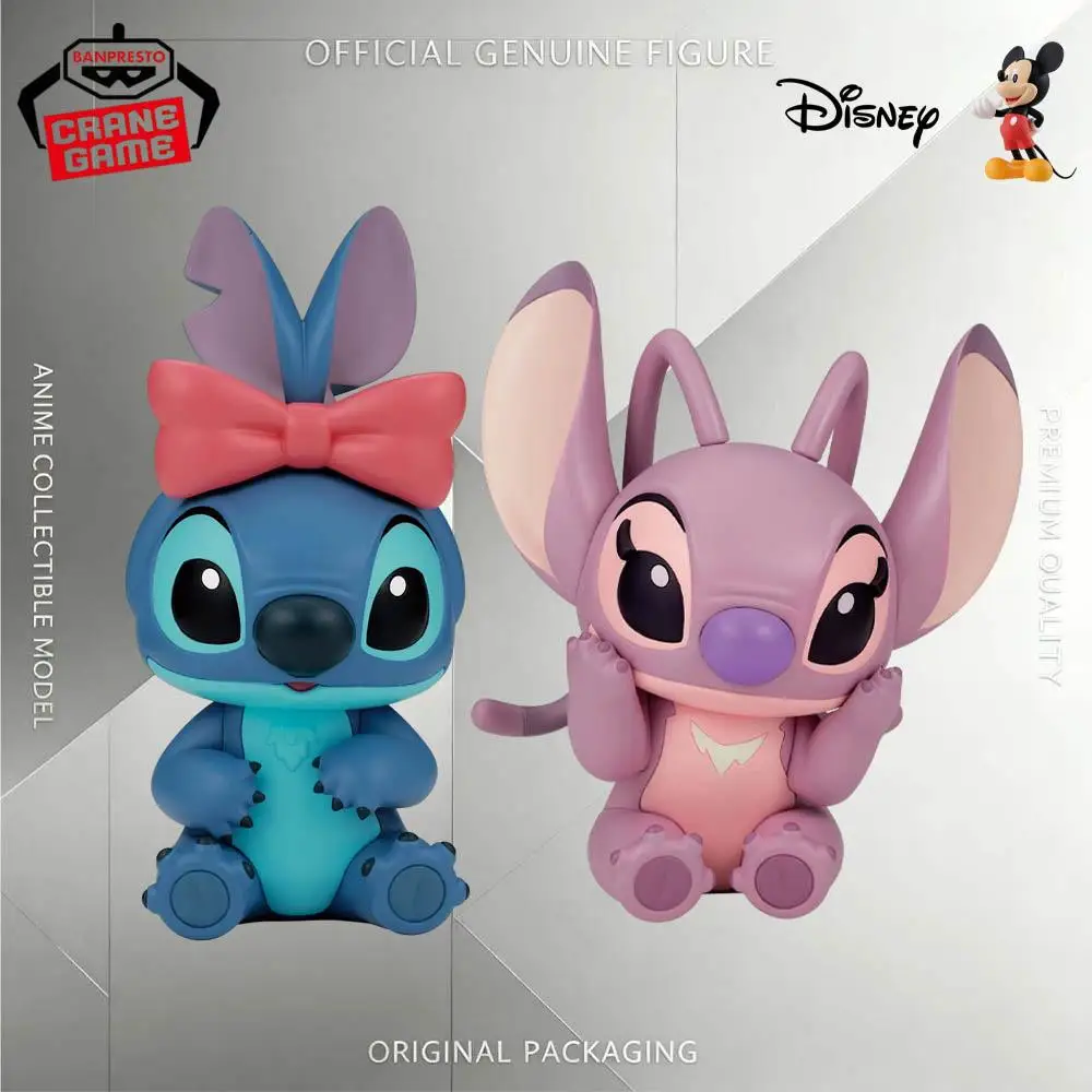 Original Genuine Banpresto Lilo&stitch Ribbon Stitch Angel Figure Anime Collectible