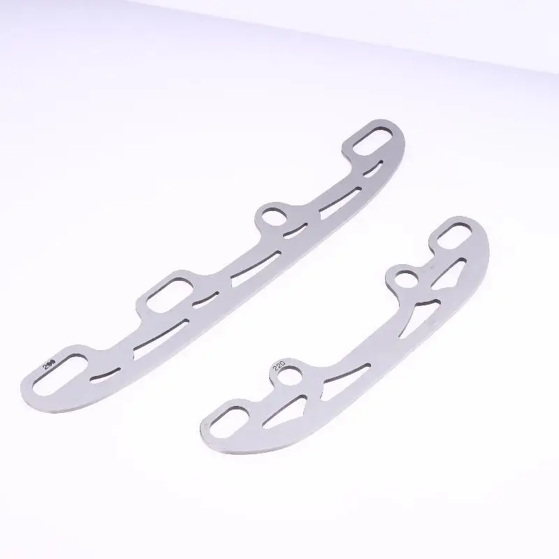 1 مجموعة التزلج على الجليد شفرة الفولاذ المقاوم للصدأ مضمنة الشكل تزلج شفرة لأحذية تزلج 220/253/290 مللي متر التزلج استبدال شفرات