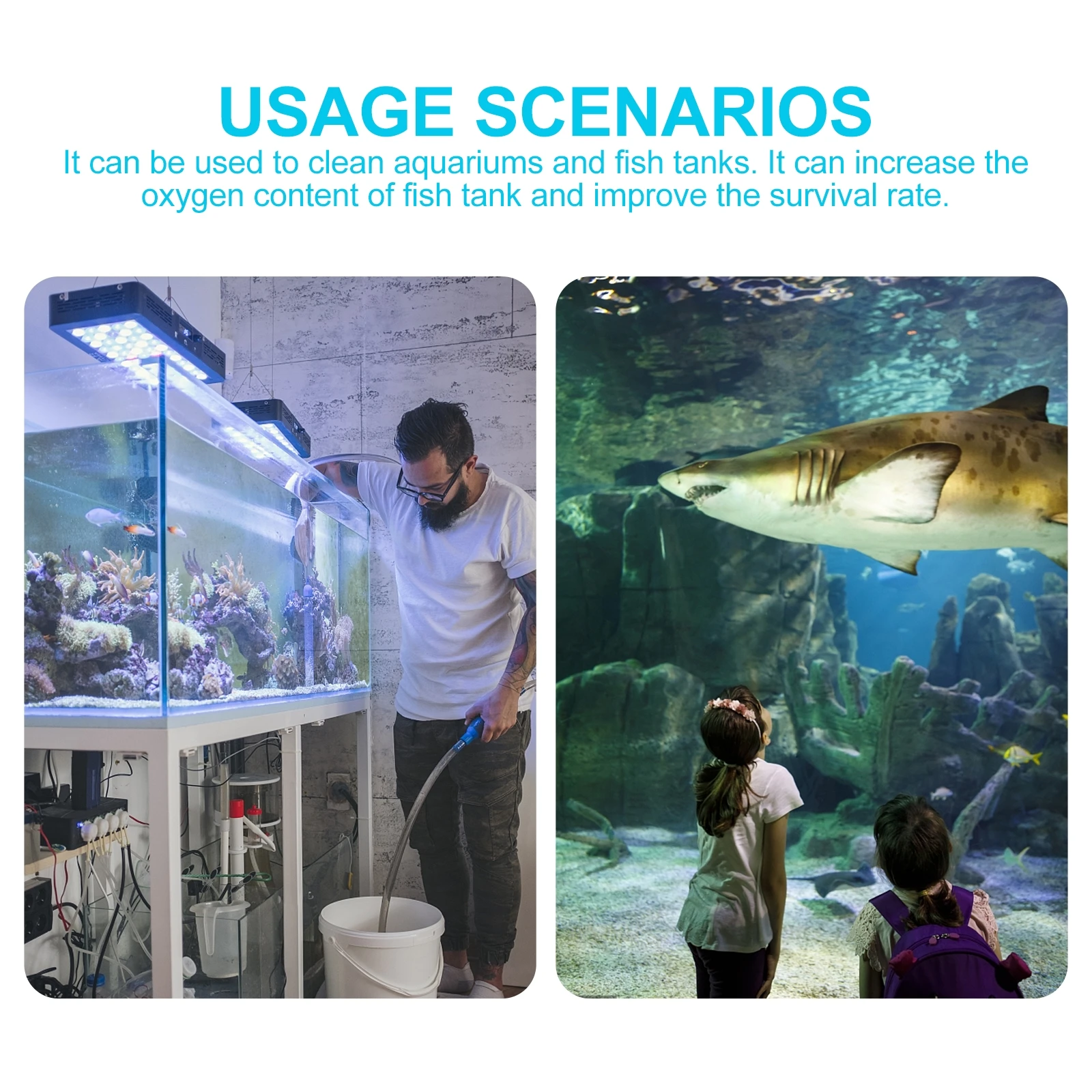 

Mini Aquarium Filter For Small Fish Tank Shrimp Round Tank Ultra-Quiet Pneumatic Oxygen Pump Mute Submersible Filtration