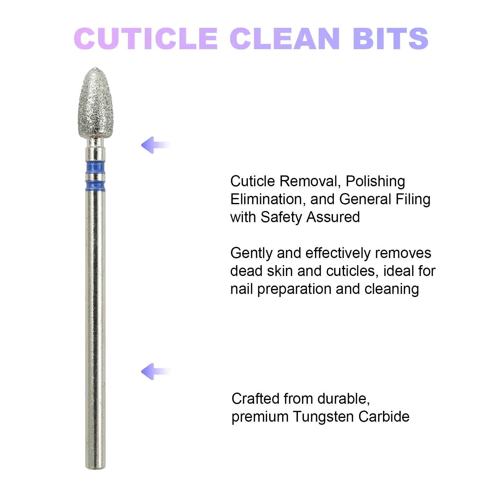 10 Pezzi Fresa Diamantata per Manicure, Accessorio per Trapano Elettrico per Unghie, Macchina per Pedicure, Lima per Unghie, Strumento per Rimozione Gel