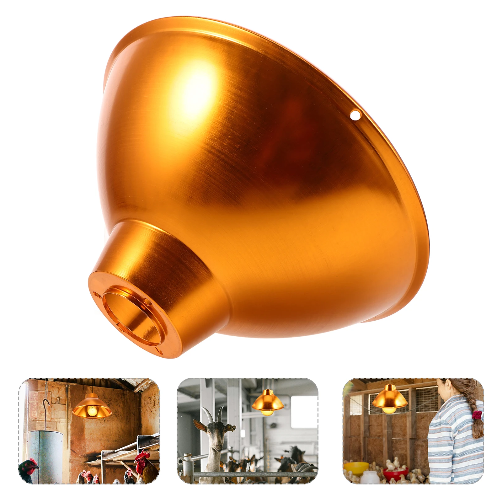 

Aluminum Shade Replacement Livestock Farms Insulation Lampshade Reptiles Outdoor Use Metal Cover Easy