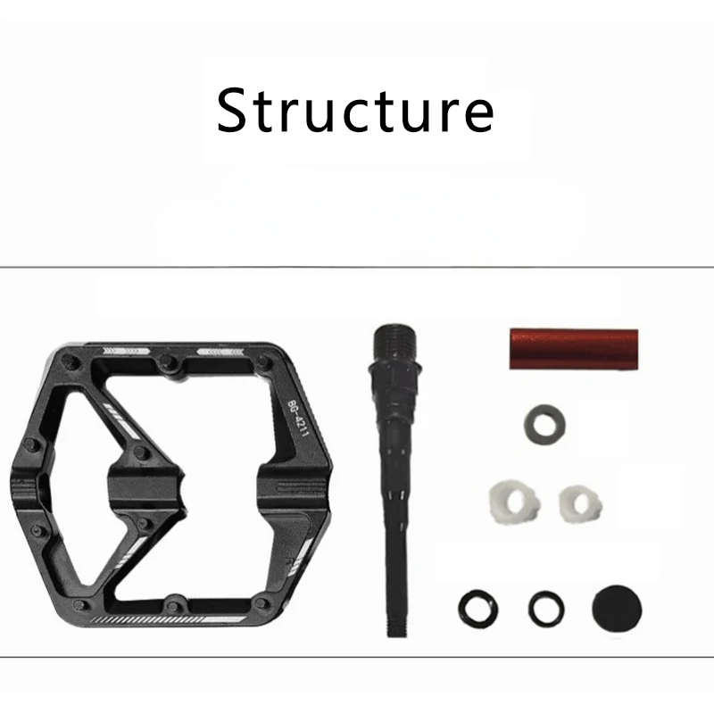 

1 пара педалей для велосипеда, педаль для горного велосипеда, противоскользящий двойной шарикоподшипник, подшипники DU, легкая педаль из алюминиевого сплава, аксессуары для велосипеда