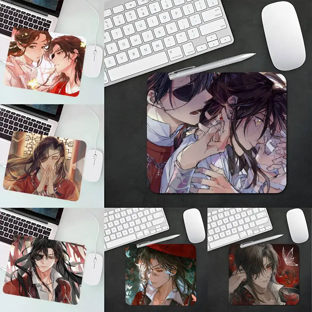 Heaven Officials Blessing Anime Mousepad Small LockEdge Mouse Pad For Gamers Computer Desk Pad Rectangular Anti-slip Rubber