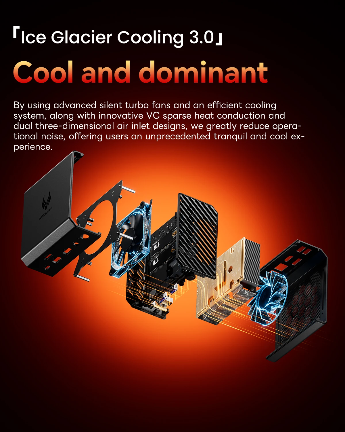 AOOSTAR GT37 Mini PC AMD Ryzen ™   AI 9 HX 370 32GB LPDDR5X-8000MHz 1TB PCIe4.0 SSD, 12C/24T fino a 5,1GHz WiFi7/AI 50 TOP