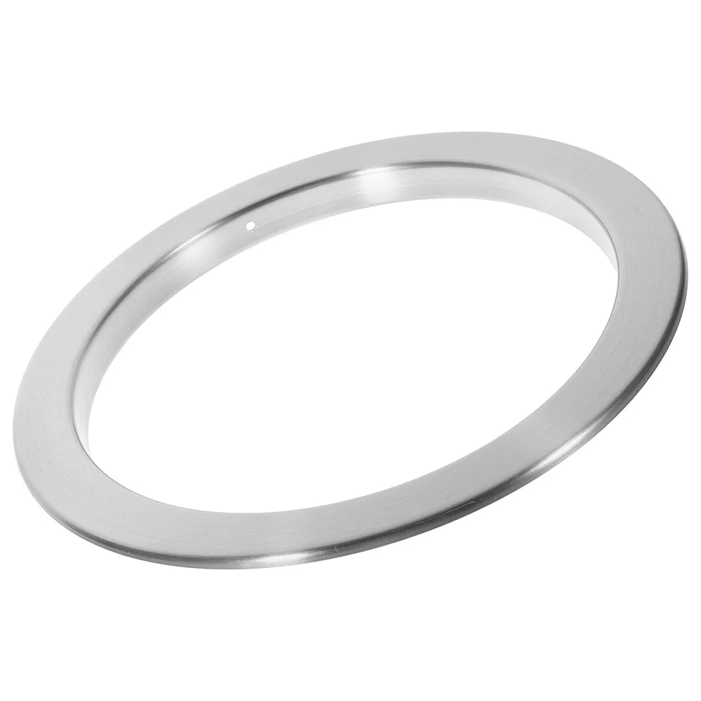 

1pc Circle Trash Chute Grommet Kitchen Countertop Decorative Metal Round Desk Grommets Silver Stainless Steel Drop InTrash Chute