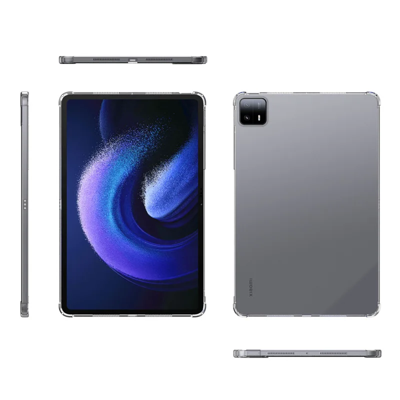 Tablet Hoesje Voor Xiaomi Mi Pad 6 Max 14 Inch Tpu Hoesje Mi Pad 6 Max 14 "2023 Transparant Siliconen Zachte Hoes Airbag All-Inclusive