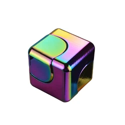 Colorful metal Rubik's Cube, fingertip gyroscope, creative rotatable detachable Rubik's Cube