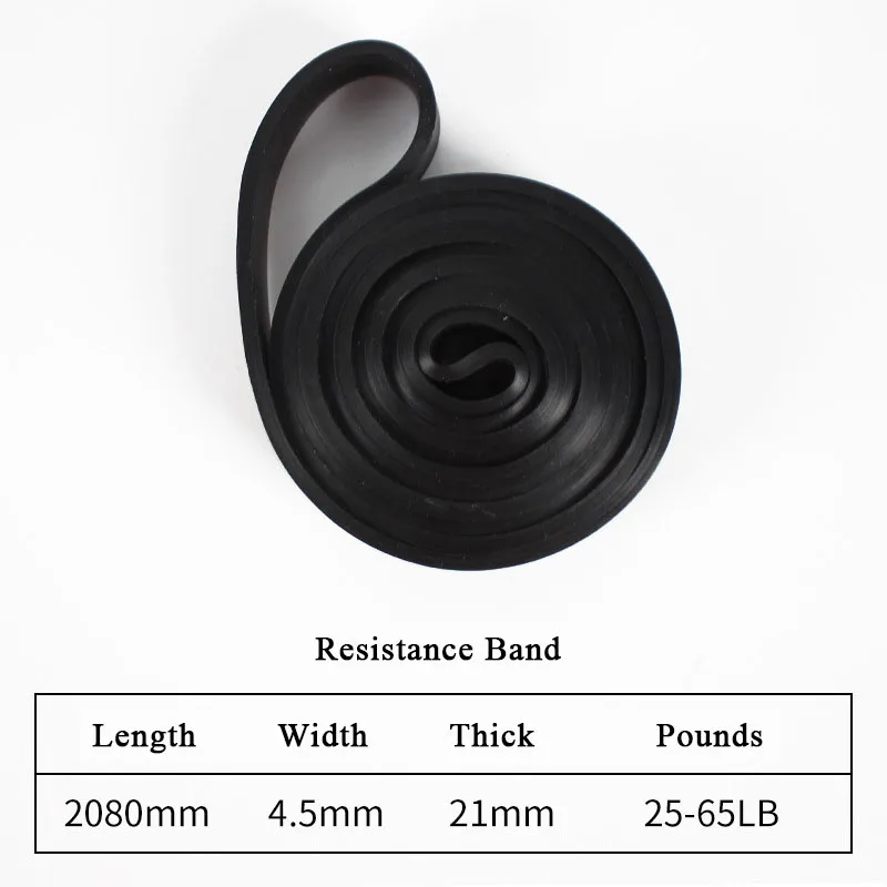 Zware weerstandsband Latex elastische riem Pull Up Assist voor Pilates Workout Fitness Home Gym Shape Body Exercise