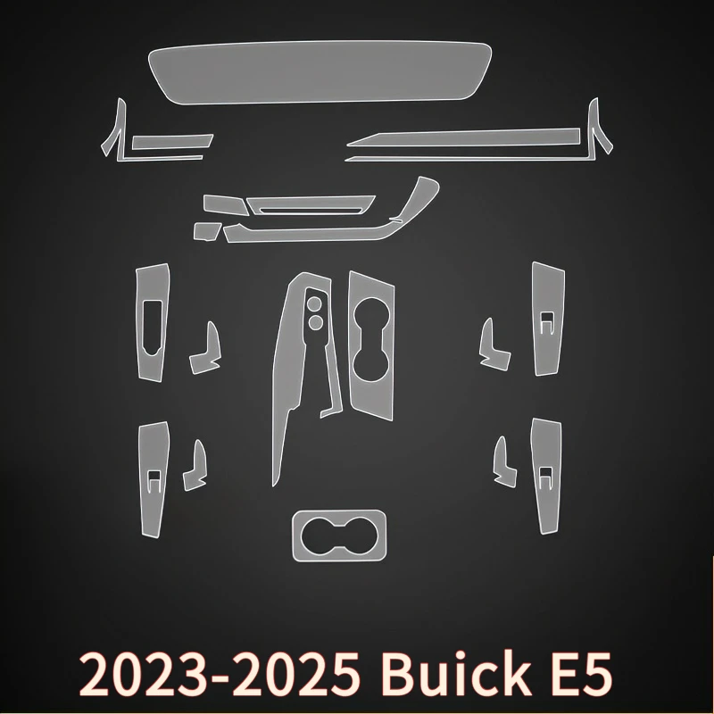 For 23-25 Buick E5 center console gear shifter interior paint transparent screen protective film