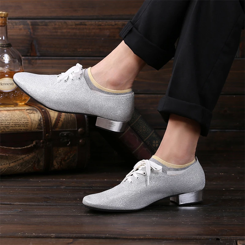 Modern Shoes Sports Men Latin dance shoes Children adult social Square dance shoes Flat PU Ballroom ventilate sneakers