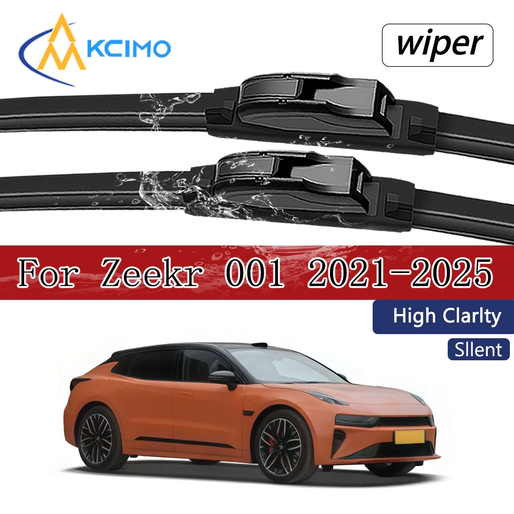 Ganzjahres-Gummi-Scheibenwischer für Zeekr 001 2021-2025 Frontscheibenwischer-Set Präzise Passform für Fahrer & Beifahrer