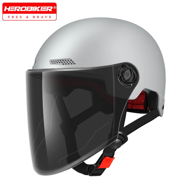 

New Lightweight Helmet Motorcycle Helmet Half Helmet Wear-resistant Adult Helmet Summer Sun Protection Helmet Breathable