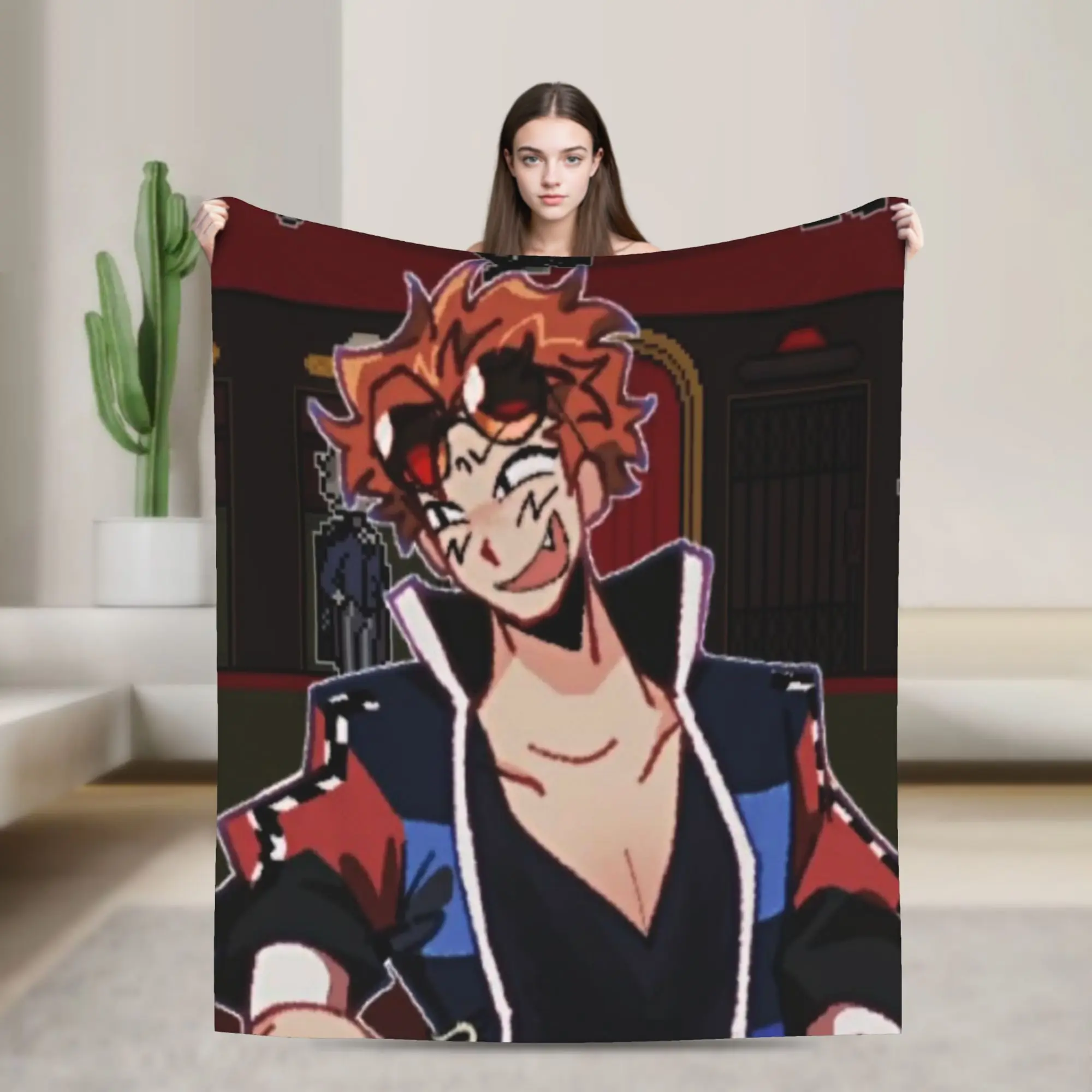 Benny Jackpot Crash Course Eddie Blanket  Warm Soft Funny Plush Throw Blanket For Girls Boys Couch Chair  Bedspread Bed Cover