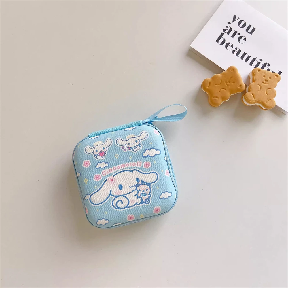 9.5x9.5cm Earphone Portable Storage Bag For Airpods U Disk Cable Case Box Headset Cover Portable Zipper Headphone Pouch