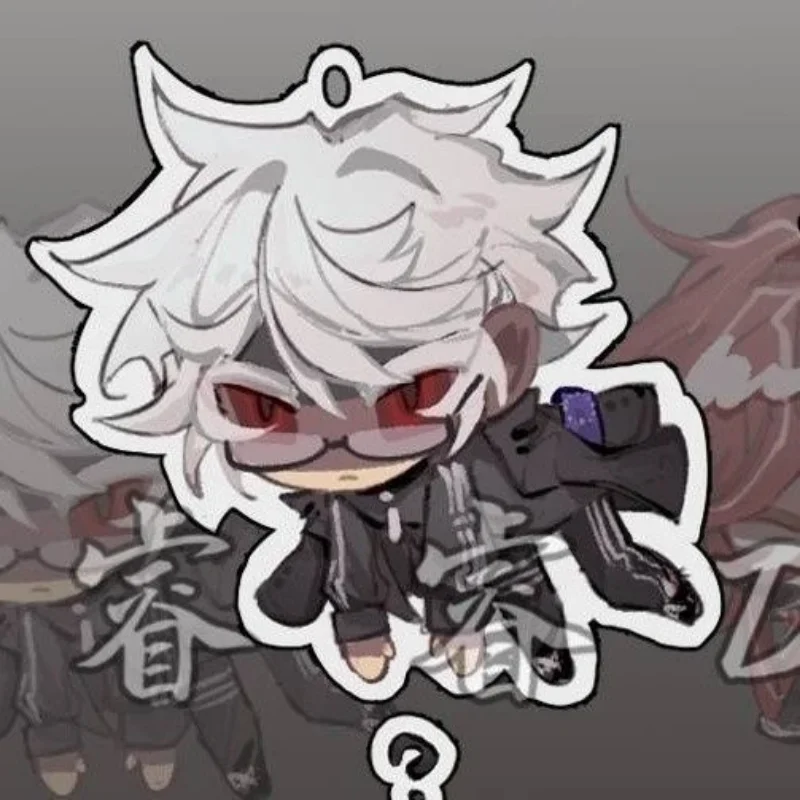 Ch CountryHumans Anime KeyChain CountryHuman Men Key Chain for Women Creative Fashion Kawaii Figure Acrylic Keyring Pendant Gift