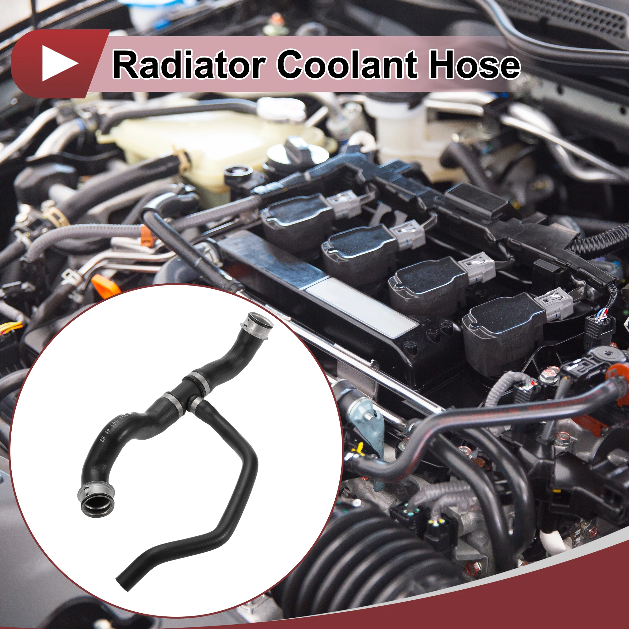 

UXCELL Radiator Coolant Hose for Mercedes Benz S-Class W221 S350 No.A2215014682 Rubber