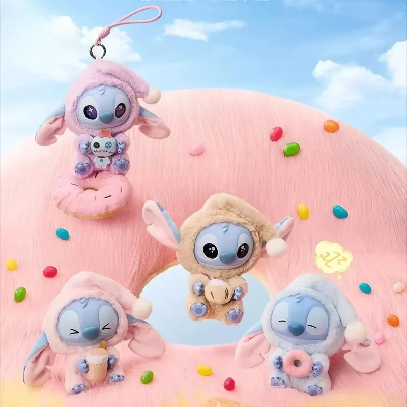 

Genuine Stitch Eat Something Before Sleep Series Plush Blind Box Vinyl Toys Cute Doll Mystery Box Bag Pendant Decor Gift Gifts