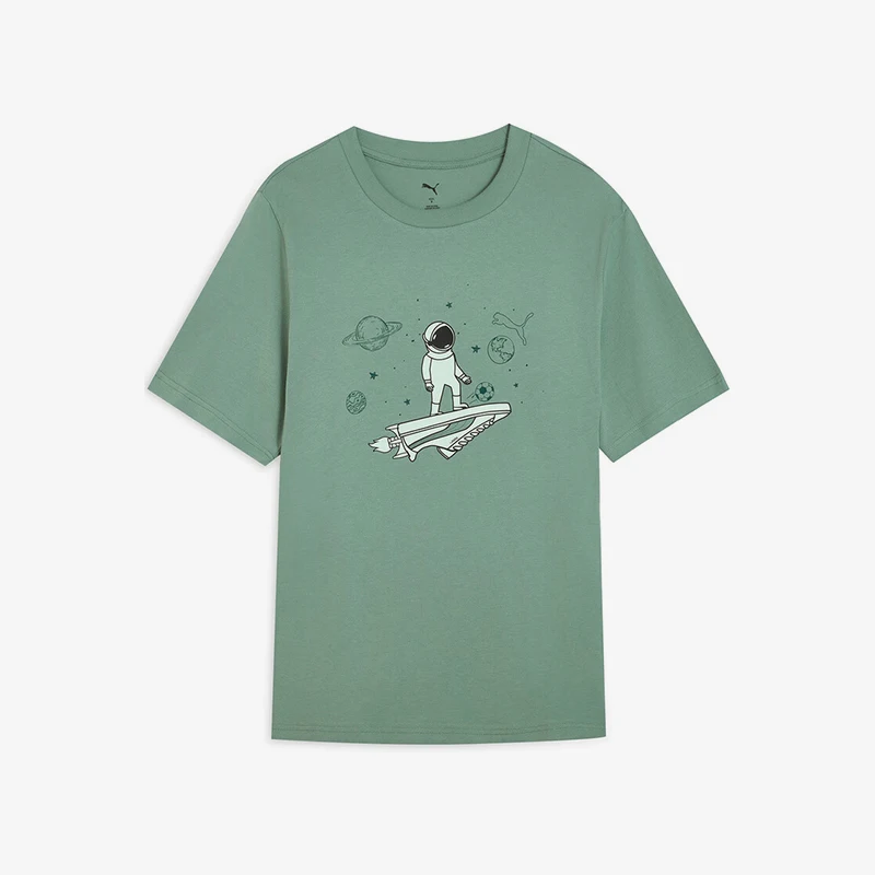 Puma genuine Summer Men's Round Neck Knitted Daily Lightweight Short Sleeve T-shirt 691854-30