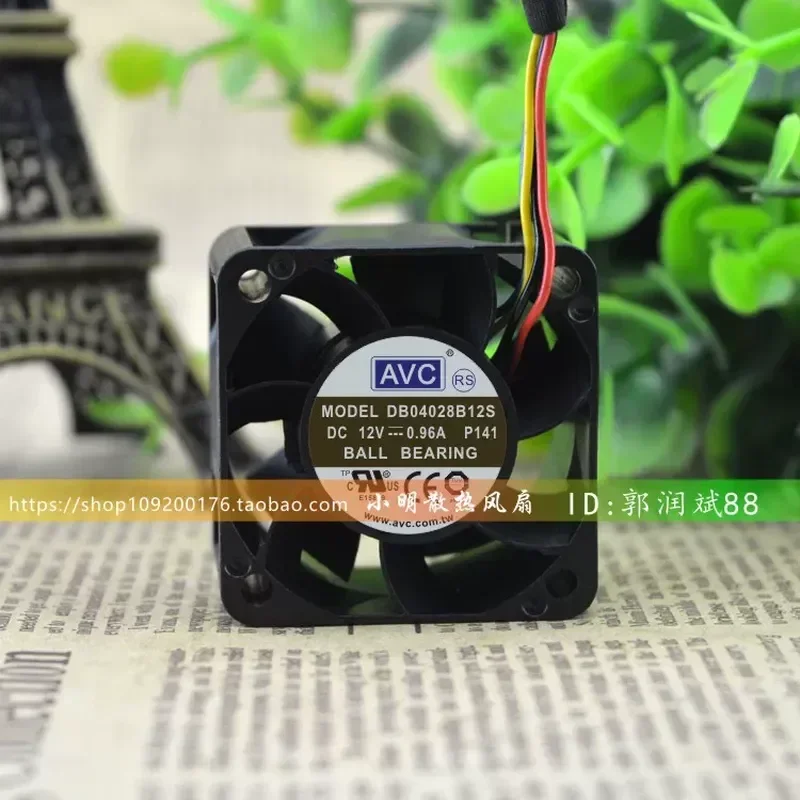 Original AVC DB04028B12S 4028 12V 0.96A 4cm 4-pin PWM High-Performance Cooling Fan for Computer CPU GPU Server