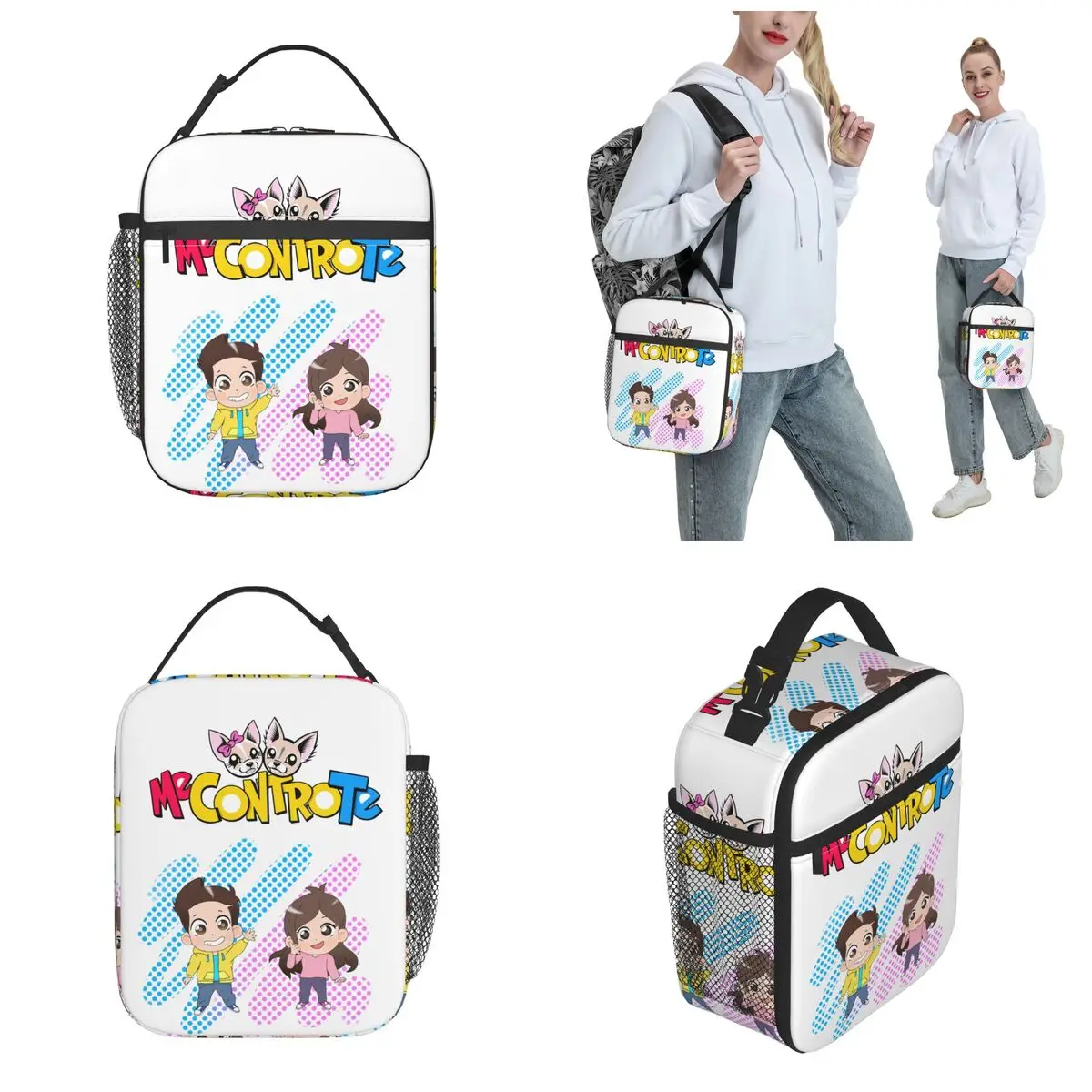 Lunch Boxes Me Contro Te Merch lui and sofi Lunch Food Box Fashion Thermal Cooler Bento Box For School