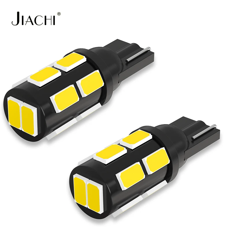 

Jiachi 10pcs W5W T10 LED Light Bulbs Warm White Cool White for Car Interior Dome Light Trunk Lamp Parking Lights Error Free 12V