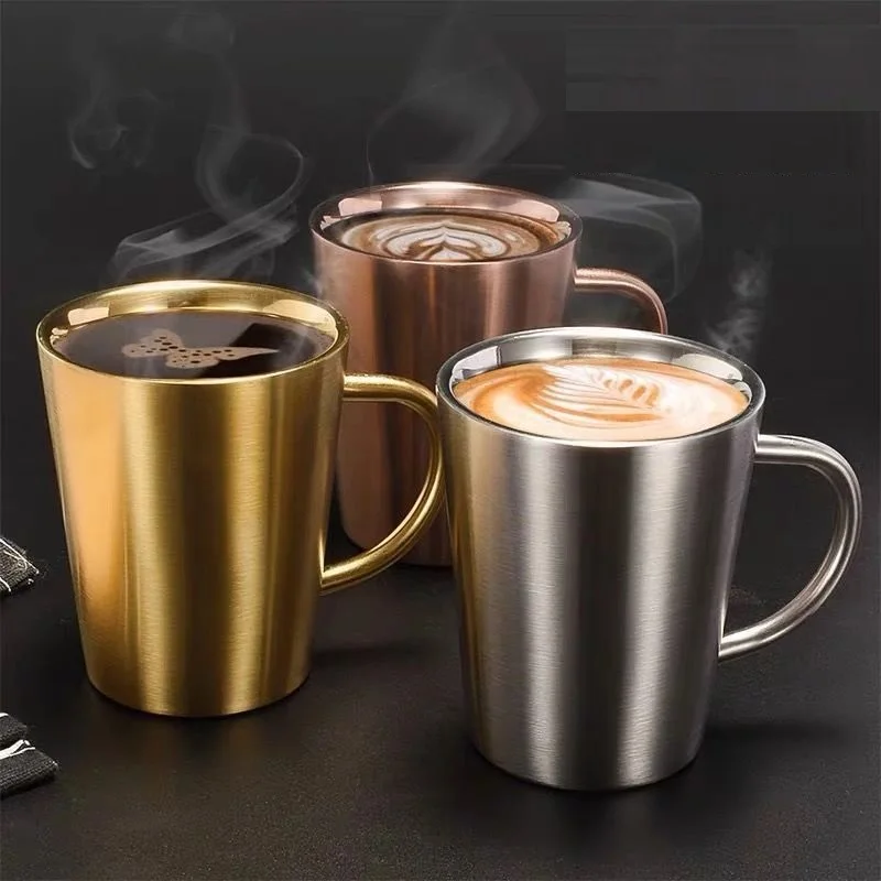 Wine Cooler Coffee Beer Cup Stainless Steel 300ml Double Wall Wine Vacuum Flask