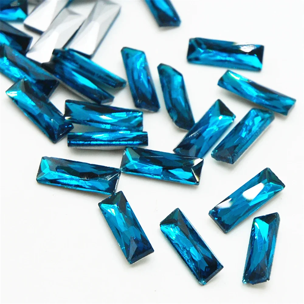Top Quality All Sizes Rectangle Octagon Glass Rhinestones Pointback Diamantes Stones DIY Clothing Jewelry Shoes Bag Tools Gem