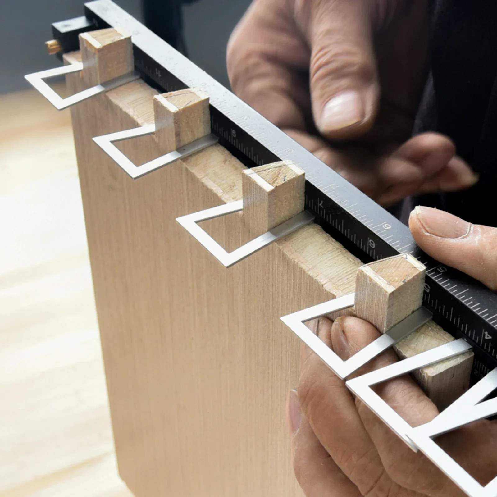 

28Pcs Dovetail Marking Gauge Aluminum Alloy Dovetails Scribing Tool Multifunctional Dovetail Marking Tool Adjustable Woodworking