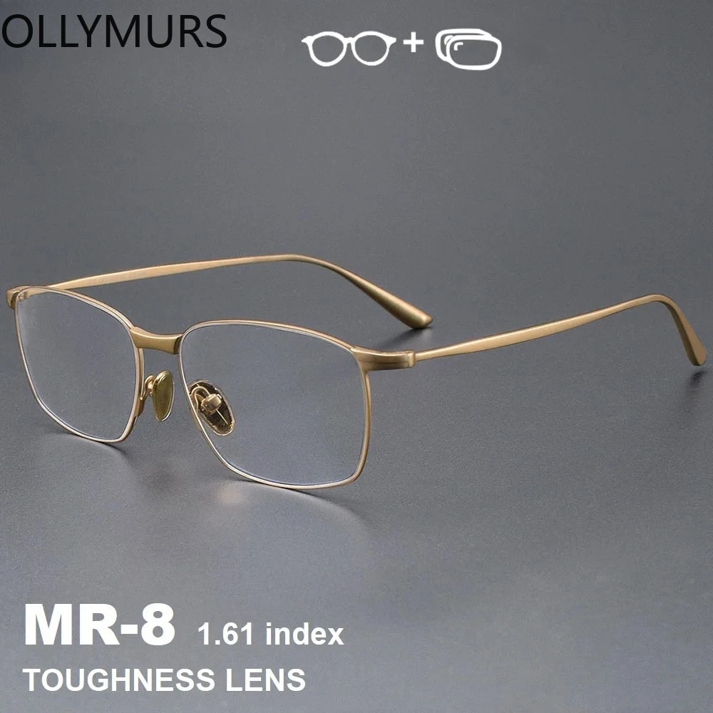 

OLLYMURS Optical Prescription Glasses for Myopia Hyperopia Progressive Eyeglasses High-quality Pure Titanium Frame with Recipe