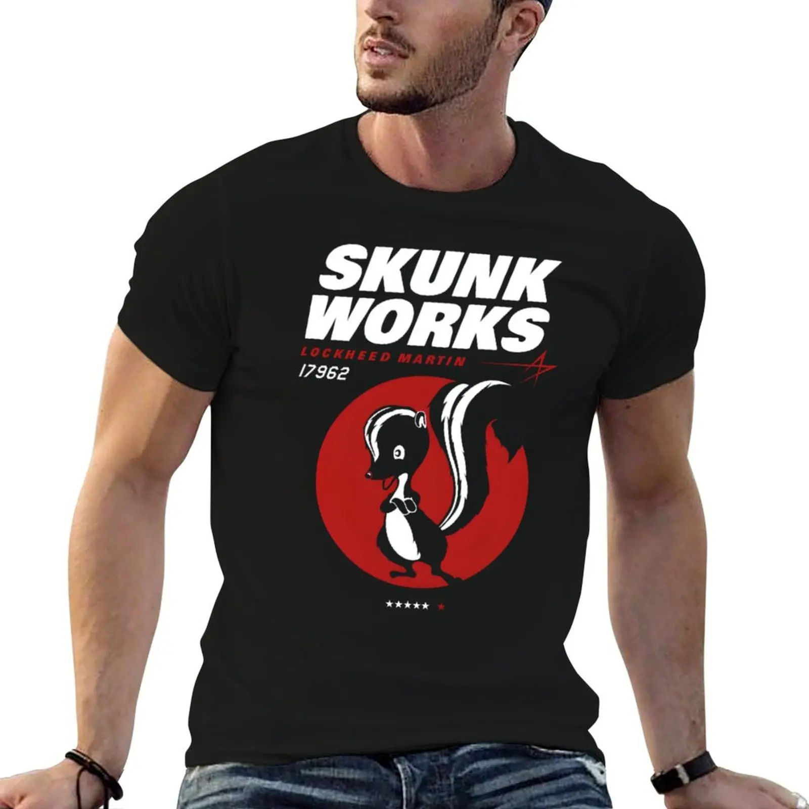 Lockheed Skunk Works - Skunk Works T-Shirt cotton man t-shirts vintage t shirts mens t shirts casual stylish
