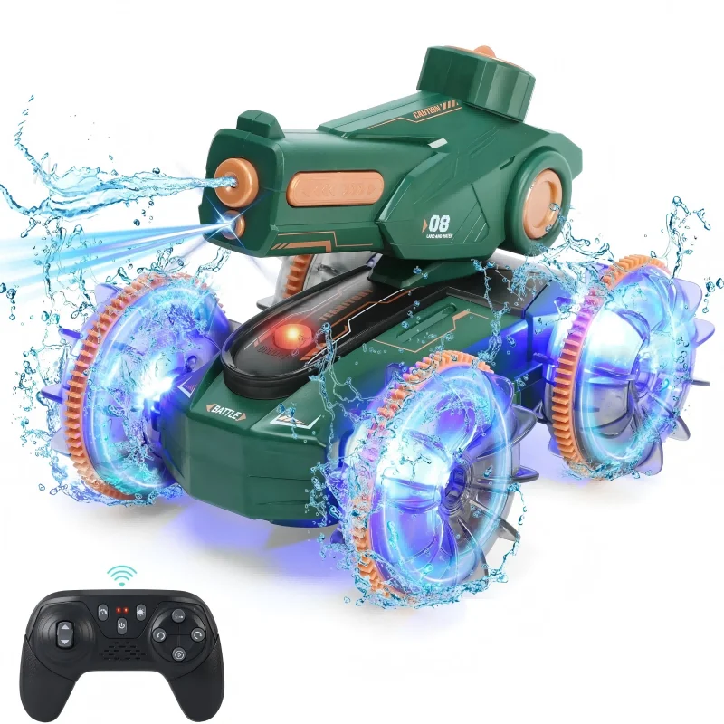 

Waterproof water spray remote control car Amphibious car Absorbent 4x4 off-road vehicle Children's boy toys