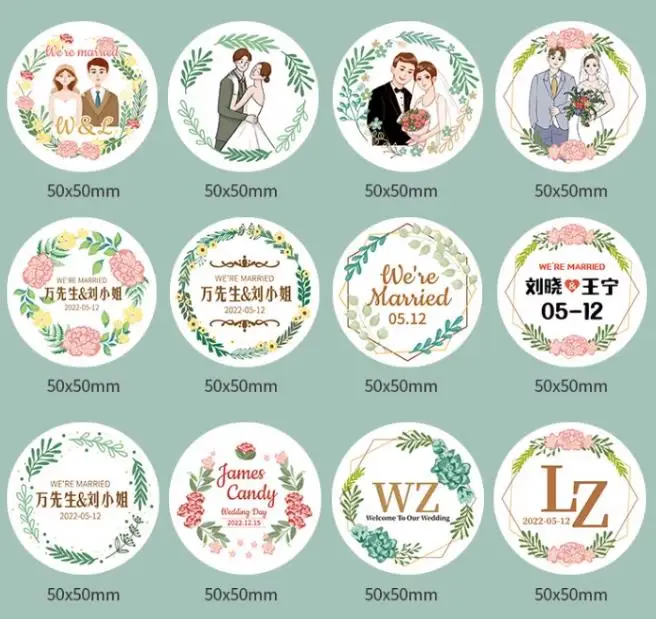 Self Adhesive Stickers Custom Advertising Label Customized Logo QR Code Transparent Milk Tea Printing