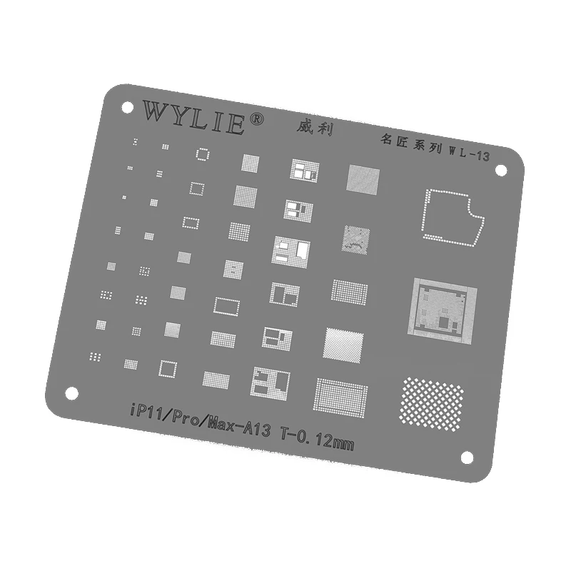 Wylie WL-13 BGA Reballing Stencil For iphone 11 Pro Max 11Pro A13 Baseband CPU Nand USB Charger WiFi U2 Power PMIC IC Chip