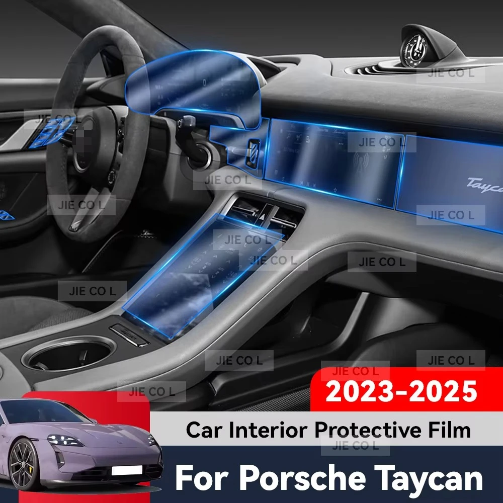 Auto Central Control TPU Navigation Anti Scratch Interior Protection Film Navigation For PORSCHE TAYCAN 2023-2025 Accessories