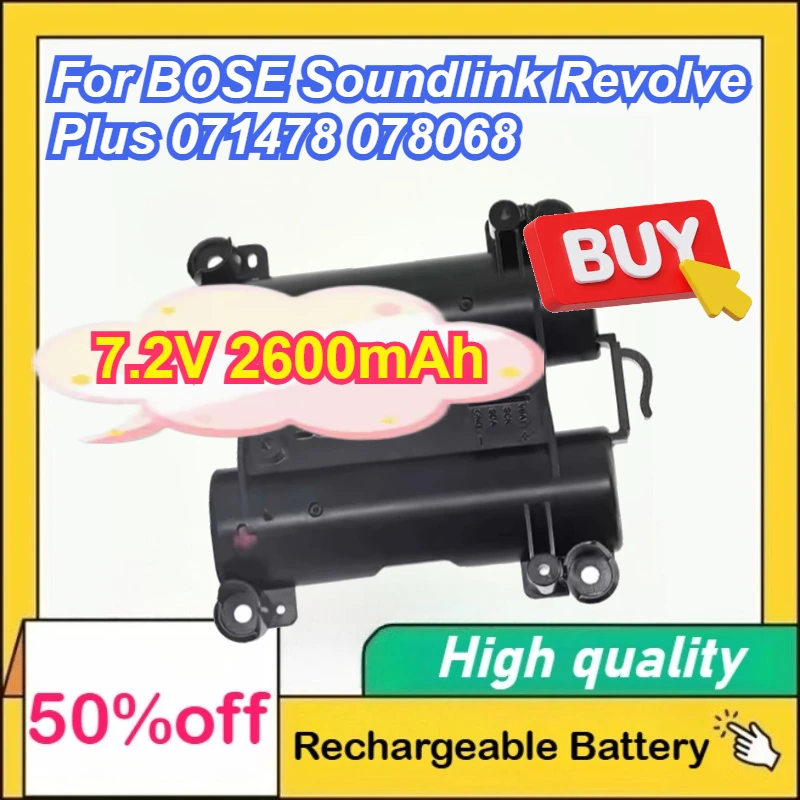 

7.2V 2600mAh Rechargeable Li-ion Battery For BOSE Soundlink Revolve Plus 071478 078068 Wireless Bluetooth Speaker