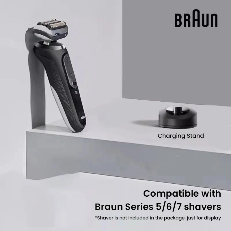 ブラウン シェーバー充電スタンド 交換用充電スタンド シリーズ 5、6、7 電気シェーバー カミソリ用 (スタンドのみ)